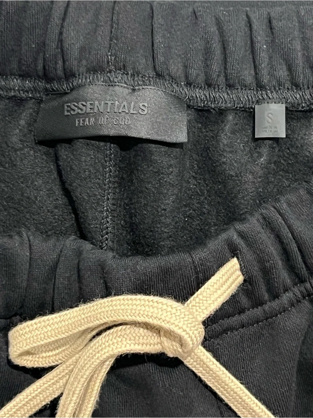NWT ESSENTIALS Fear of God Black Jogger Sweatpants